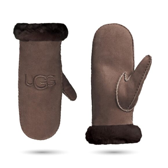 3738 Women's Sheepskin Embroider Mitten Allspice One-size